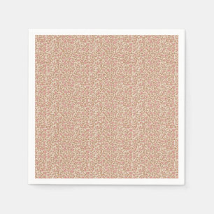 Serviette En Papier Rosebud utilitaire rétro terreux des années 1940
