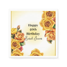 Roses Jaunes mignonnes 40e anniversaire