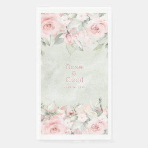 Serviette En Papier Roses Roses Roses Roses Roses Mariages