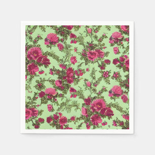 Serviette En Papier Roses roses victoriennes