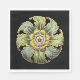 Serviette En Papier Rosette architecturale antique n° 1
