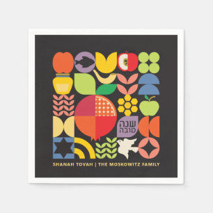 Serviette En Papier Rosh Hashanah personnalisées serviettes de la nouv