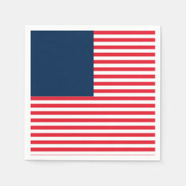 Serviette En Papier Rouge Blanc & Bleu Fun Patriotique Liberté Célébra