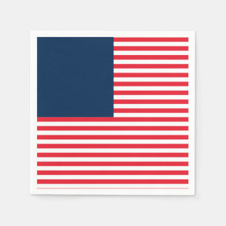 Serviette En Papier Rouge Blanc & Bleu Fun Patriotique Liberté Célébra