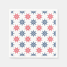 Serviette En Papier Rouge Blanc Bleu Marin Amusant Fête Patriotique