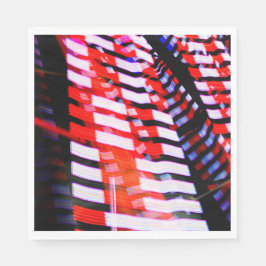 Serviette En Papier Rouge blanc et bleu