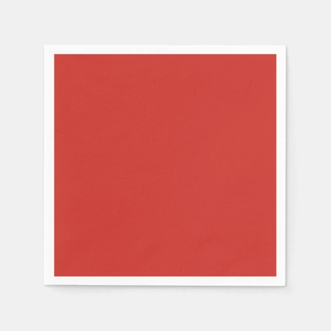 Serviette En Papier Rouge brillant (Devant)