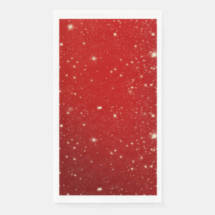 Serviette En Papier Rouge de fête