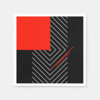 Rouge, noir, argent et blanc