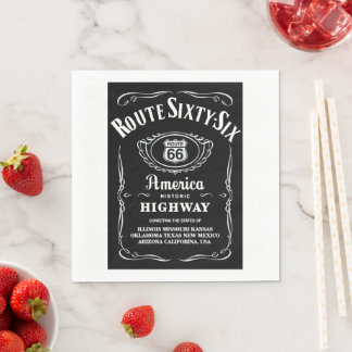 Serviette En Papier Route 66