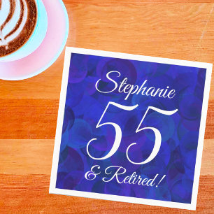 Serviette En Papier Royal Blue 55 et retraite