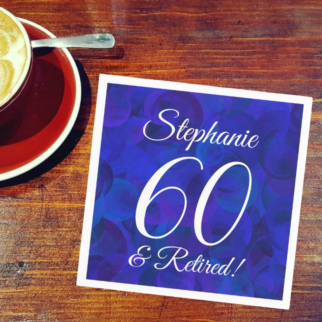 Serviette En Papier Royal Blue 60 et retraite (Créateur téléchargé)