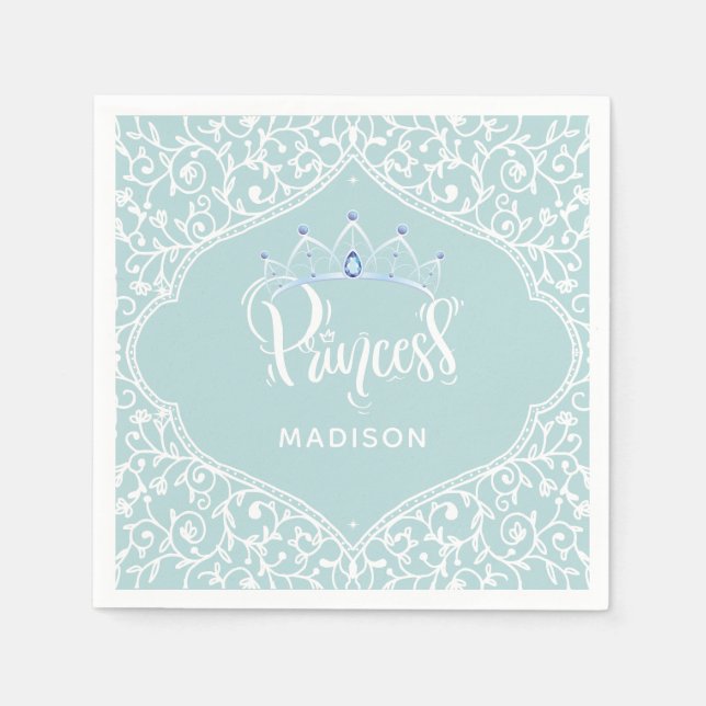 Serviette En Papier Royal Princess Party Personnalisé (Devant)