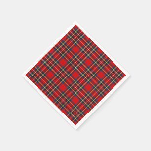 Serviette En Papier Royal Stewart Tartan Plaid Scottish Motif