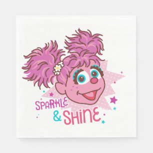 Serviette En Papier Rue Sésame Abby Cadabby - Étincelle et éclat
