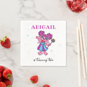 Serviette En Papier Rue Sésame Abby Cadabby Étincelles Anniversaire