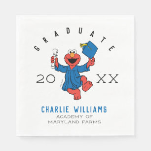 Serviette En Papier Rue Sésame Elmo Preschool Graduate