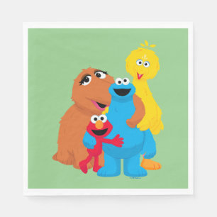 Serviette En Papier Rue Sésame Groupe Hug