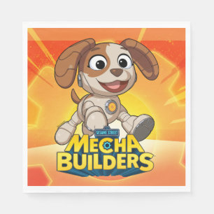 Serviette En Papier Rue Sésame Méca Builders Tango En Action