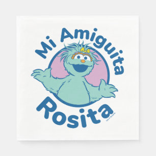 Serviette En Papier Rue Sésame   Mi Amiguita Rosita
