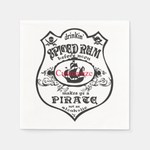 Serviette En Papier Rum épicé Pirate Boisson Thunder_Cove