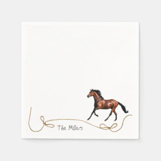 Serviette En Papier Runbay cheval cocktail boisson napkin
