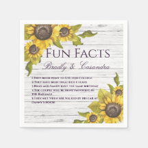 Russe Mariage Automne Jaune Tournesol Fun Faits