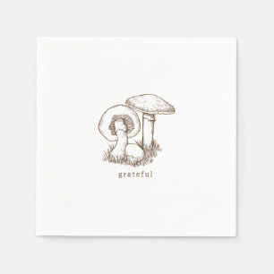 Serviette En Papier Russe minimaliste Thanksgiving Brown