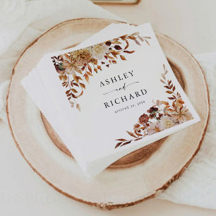 Serviette En Papier Rustic Fall quitte Mariage