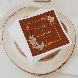 Serviette En Papier Rustic Fall quitte Mariage