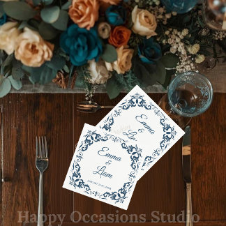 Serviette En Papier Rustic Mexican Wedding Napkins