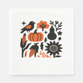 Serviette En Papier Rustique Automne Harvest Folk Classic T-Shirt