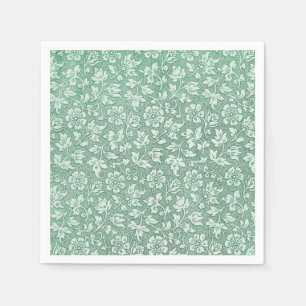 Serviette En Papier Rustique Français Vintage Sage Vert motif floral