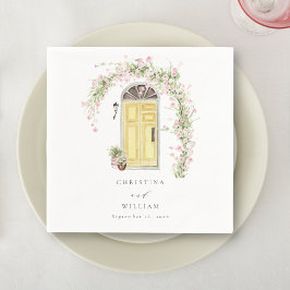 Serviette En Papier Rustique Rose Cottage Jardin Mariage