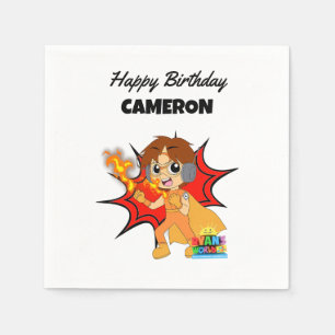 Serviette En Papier Ryan's World Birthday