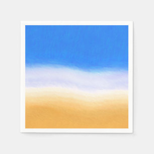 Serviette En Papier Sable et Surf