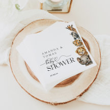 Safari Animaux Baby shower moderne Code QR