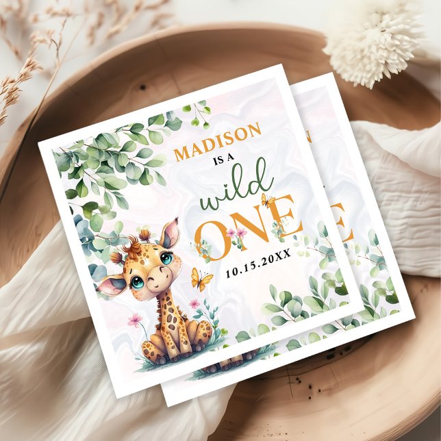 Serviette En Papier Safari Jungle Animaux Anniversaire (Créateur téléchargé)