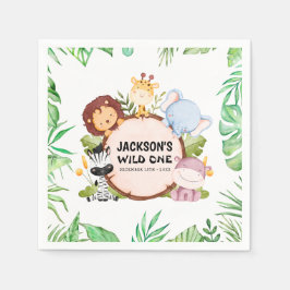 Serviette En Papier Safari Wild One