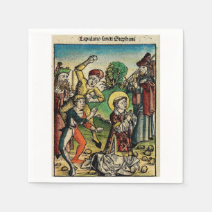 Serviette En Papier Saint Étienne le Protomartyr Iconographie d'art fi