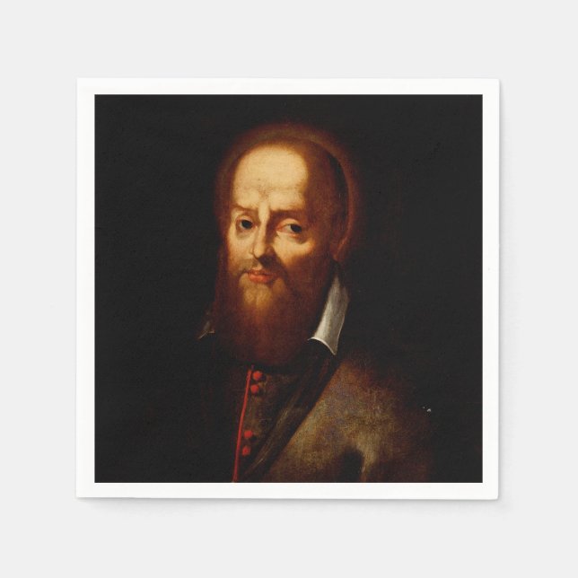 Serviette En Papier Saint François de Sales (Devant)