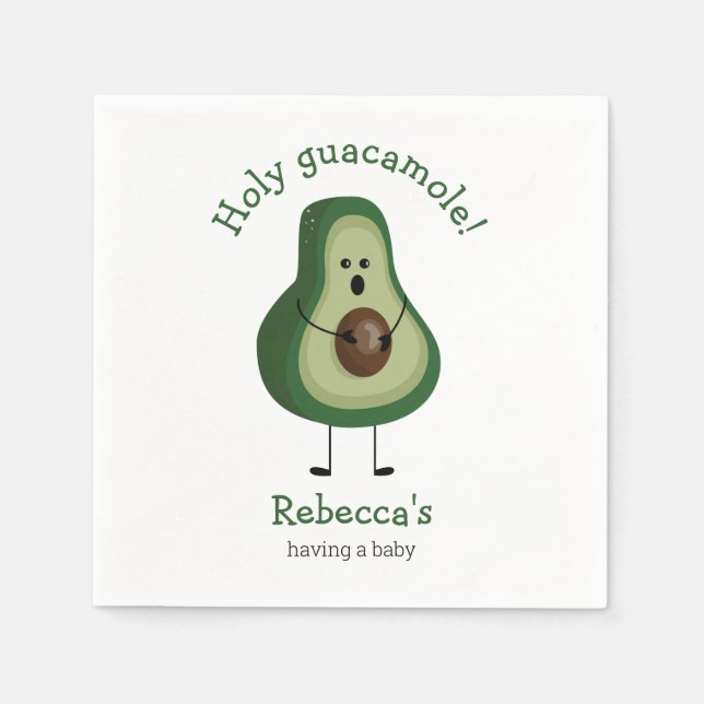 Serviette En Papier Saint Guacamole ! (Devant)