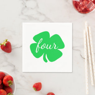 Serviette En Papier Saint Patrick's Day Anniversaire