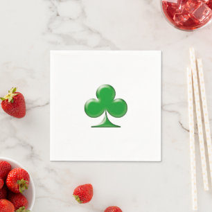 Serviette En Papier Saint Patrick's Day Irlandais Green Clover Shamroc
