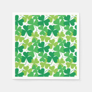 Serviette En Papier Saint Patrick's day Shamrock Print Napkins