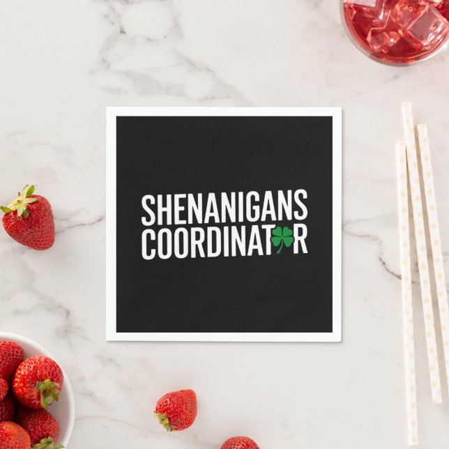 Serviette En Papier Saint Patrick's Day Shenanigan Coordonnateur (En situation)