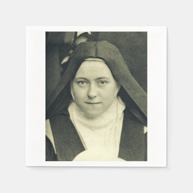 Serviette En Papier Saint Thérèse de l'Enfant Jésus et la Sainte Face (Devant)