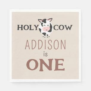 Serviette En Papier Saint-Vache 1er anniversaire de la fête des animau