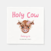 Saint-Vache Highland Cow Girls Anniversaire