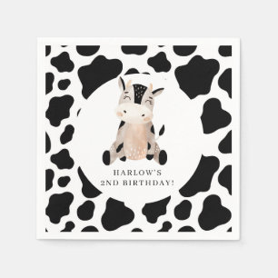 Serviette En Papier Saint-Vache Pays ferme Anniversaire